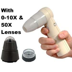  HR Microscope for iPad, iPhone & iPod touch with 0 10X Lens & 50X 
