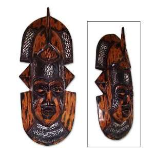  Wood mask, Warriors Bravery