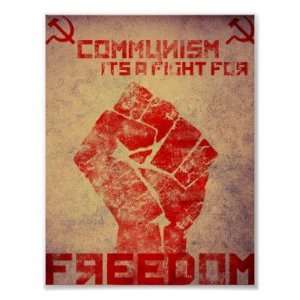  Communism is a fight Poster