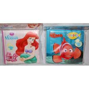   Finding Nemo & The Little Mermaid Bathtime Bubble Book Toys & Games