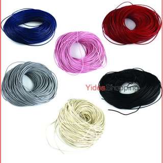 10m Multi 32.8 Foot Round Real Leather Jewelry Cord 2mm  