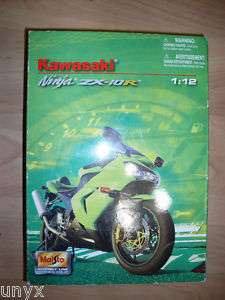 Kawasaki Ninja ZX 10R Maisto 112 Motorcycle Green Bike  