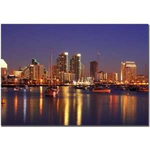  San Deigo, CA by Yakov Agani Canvas Art Size 16 x 24 