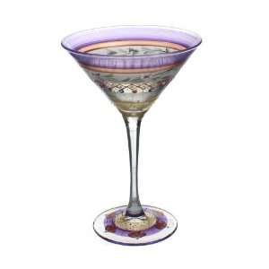 Golden Hill Glassware/Barware   Mosaic Garland Martini Glass   Hand 