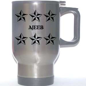   Gift   AJEEB Stainless Steel Mug (black design) 