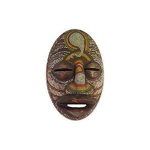  NOVICA Congolese wood African mask, Kasai River God 