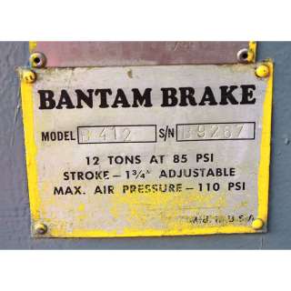 12 Ton BANTAM® Pneumatic Brake  