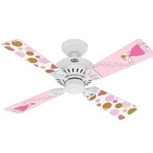  Hunter Fan 23990 Fairy Princess Pink Dots Blades