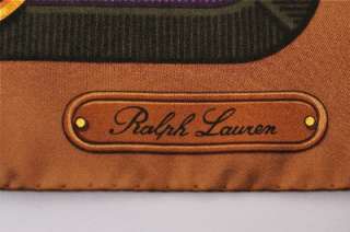 RALPH LAUREN COLLECTION Rich Browns Multi Color 100% SILK Looks Brand 