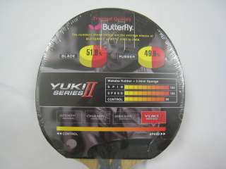 Butterfly Yuki II FL Table Tennis Blade/Paddle  