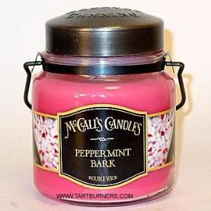  McCalls Country Candles   16 Oz. Double Wick Peppermint 