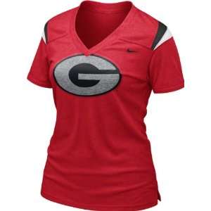   Bulldogs Womens Red Nike Football Replica T Shirt