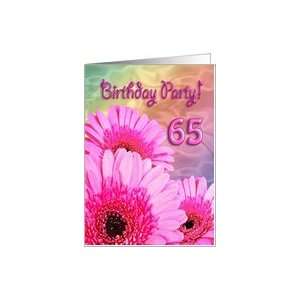  Invitation to a 65th Birthday party Card Toys & Games
