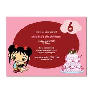 Birthday Party Invitations   Ni Hao, Kai Lan Sugar Mountain By 