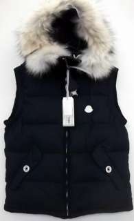 AUTHENTIC MONCLER x VISVIM BAYAN VEST BLACK 999 COYOTE FUR MENS M 48 