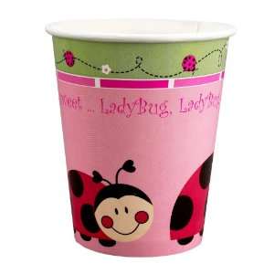  LadyBugs Oh So Sweet 9 oz. Cups (8) Party Supplies Toys 