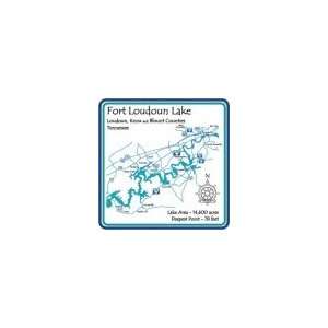  Fort Loudoun 4.25 Square Absorbent Coaster Kitchen 