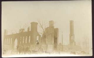RPPC Cloquet MN 1918 Fire Ruins of High School A1518  
