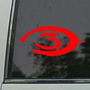  HALO 3 Red Decal XBOX 360 Car Truck Bumper Window Red 