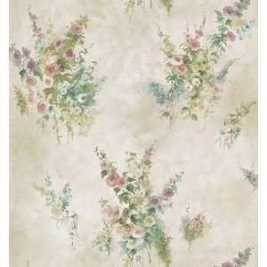 Brewster 430 7037 Signature V Wash Floral Wallpaper, 20.5 Inch by 396 