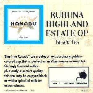 Xanadu Ruhuna Highland Estate OP Loose Leaf Tea   Ceylon  