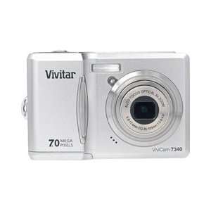  Vivitar VIVICAM 7340SLV 7.0MP Camera with 3x Optical Zoom 