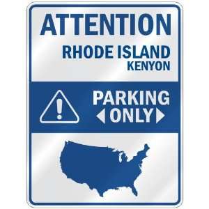  ATTENTION  KENYON PARKING ONLY  PARKING SIGN USA CITY 