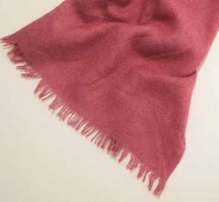 ANN TAYLOR Pink Perfect Luxe Scarf Silk Cashmere Wool $45 NWOT  