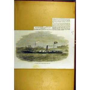  1857 Sporting Steam Yacth Prince Halem Pacha Print