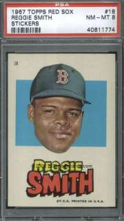 1967 Topps Red Sox 18 Reggie Smith PSA 8 (1774)  