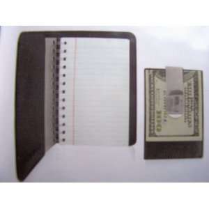  Sicura Leather Notebook and Money Clip Gift Set 