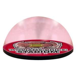   Fighting Gamecocks Stadium Round Crystal Magnetized Paperweight