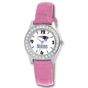 New England Patriots Womens Pink Game Day Dazzler Watch  