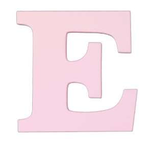  8 Inch Wall Hanging Wood Letter E Pink Baby