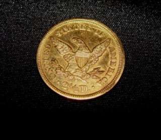 1854 D 2 1/2 DOLLAR GOLD PIECE  
