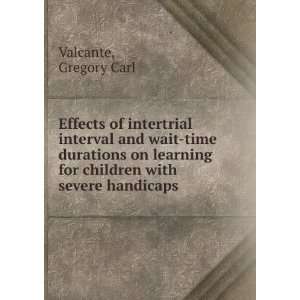  Effects of intertrial interval and wait time durations on 