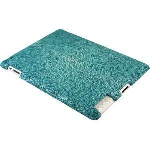  100% Genuine Stingray Leather iPad 2   Ocean Blue