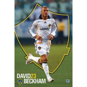  David Beckham #23 of the Los Angeles Galaxy MLS Poster 
