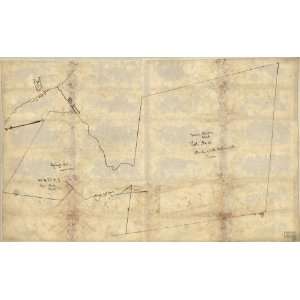  Civil War Map Moore & Beckly i.e. Beckley patent, lot no 