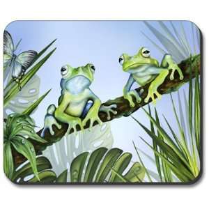  Green Frogs Mouse Pad