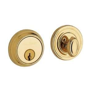  Baldwin 8031.003 Deadbolt Lock, Lifetime Polished Brass 