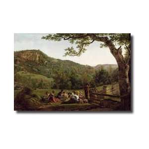  Haymakers Picnicking In A Field Giclee Print