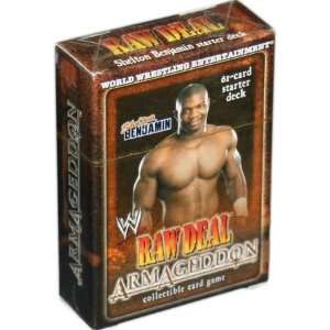  WWE Raw Deal Card Game Armageddon Starter Deck Shelton 