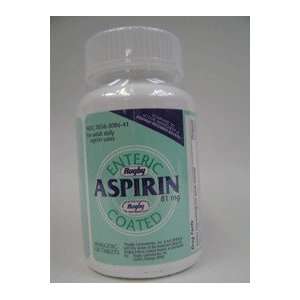  ASPIRIN TABS 81 MG E/C *RUG Size 1000 Health & Personal 