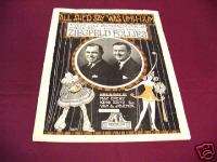 1920 ALL SHED SAY WAS UMH HUM VAN SCHENCK SHEET MUSIC  