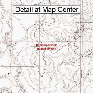  USGS Topographic Quadrangle Map   Beery Reservoir, Montana 