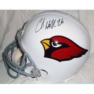  Chris Beanie Wells Signed Arizona Cardinals Mini Helmet 