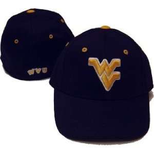  WVU Youth One Fit Stretch Navy Cap