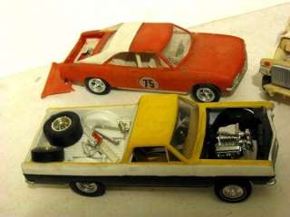 Vintage Built Model Cars Junkyard Lot 1960s.  