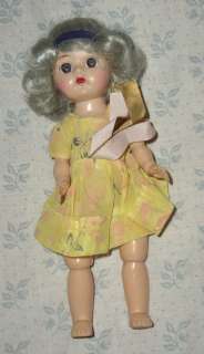 Doll Hard Plastic Lollipop Girl Ginger 1950s Blue Hair  